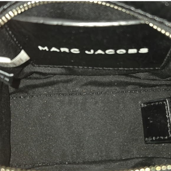 Marc Jacobs Black Croc Embossed Leather Mini Tote/ Crossbody Bag - Picture 4 of 4